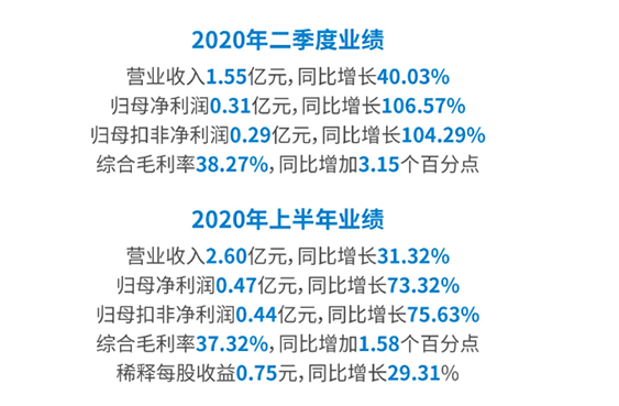 2020年二季度业绩